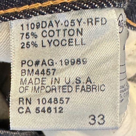 AG Adriano Goldschmied “ The Graduate” 5 Years - Tag Size 33 - Picture 3 of 3
